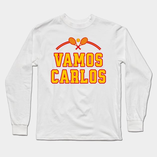 Vamos Carlos Tennis Fan Long Sleeve T-Shirt by Kicosh